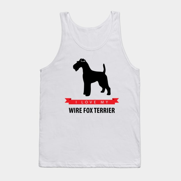 I Love My Wire Fox Terrier Tank Top by millersye